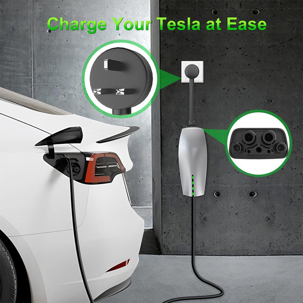 UK Type G Electric Vehicle Charging Adapter for Tesla Car Charger - Evooor