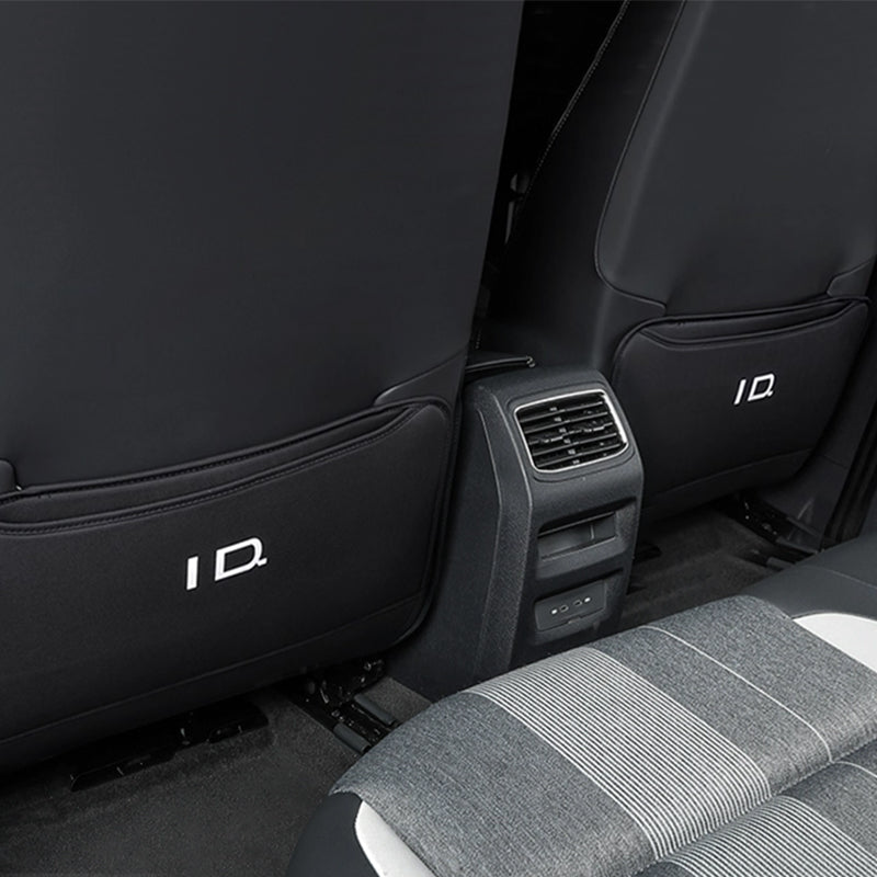 Leather Rear Seat Back Anti-Kick Mat For VW ID.4 2021-2025 - Evooor