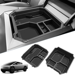 Double-layer Center Console Storage Tray Organizer Box for Tesla Cybertruck (2-pack)