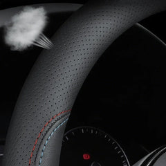 Nappa Leather D-Shaped Anti-Slip Steering Wheel Cover For VW ID.3 2025