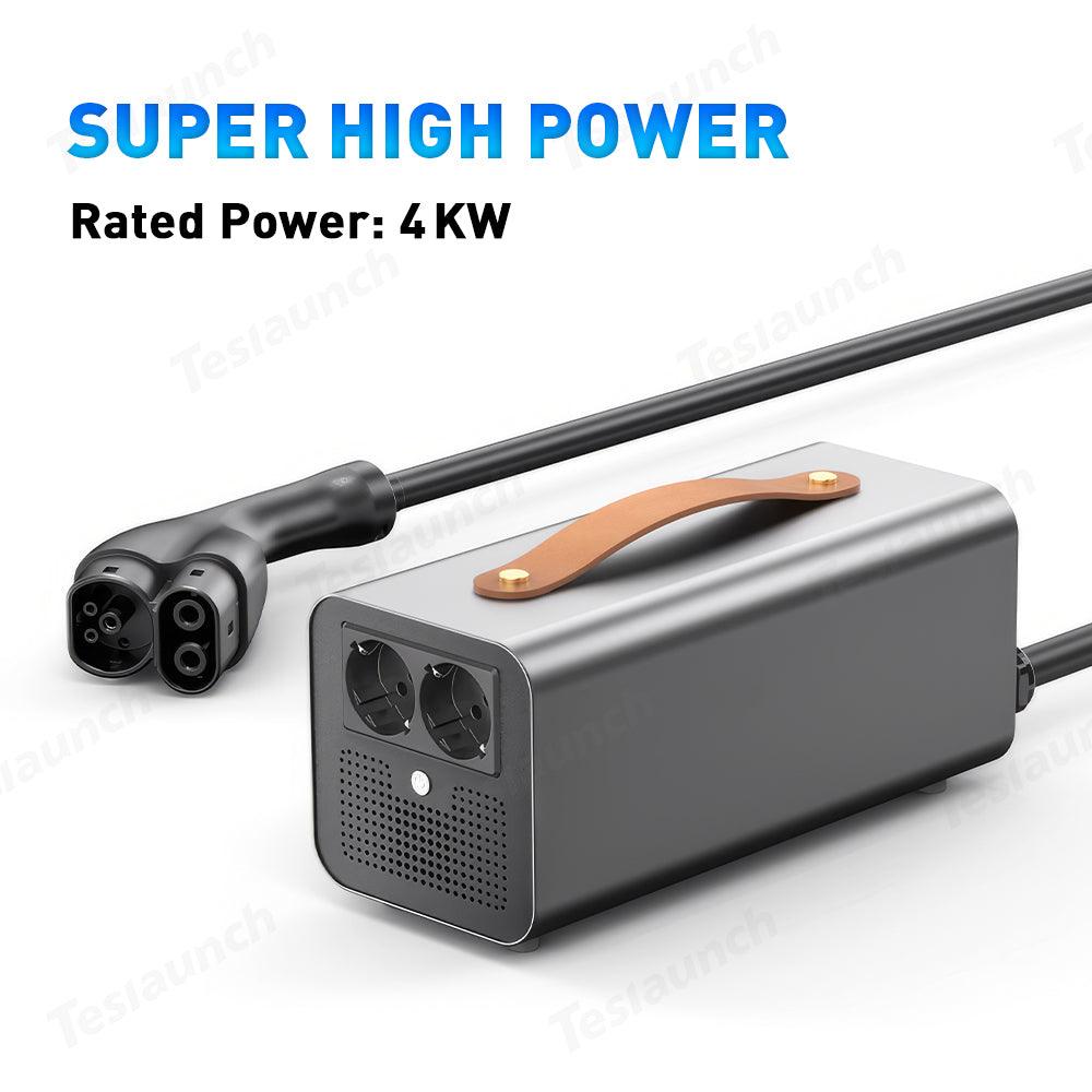 European Version V2L Charging Adapter for Tesla Model 3/Y/S/X - Fast and Efficient Charging Solution - Evooor