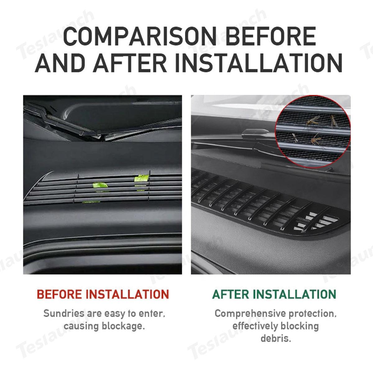 Mesh Air Intake Protective Cover for Tesla Model Y Juniper 2025+ - Evooor