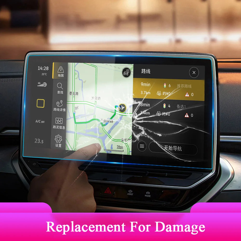Tempered Glass Dashboard Protective Film For VW ID.4 2021-2025 - Evooor