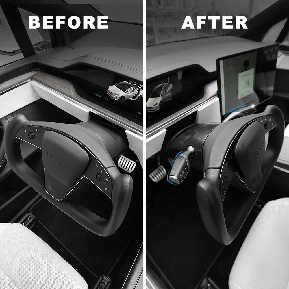 Model X/S OEM Style Gear Shift Stalk Switch Turn Signal Lever Kit for Tesla - Evooor