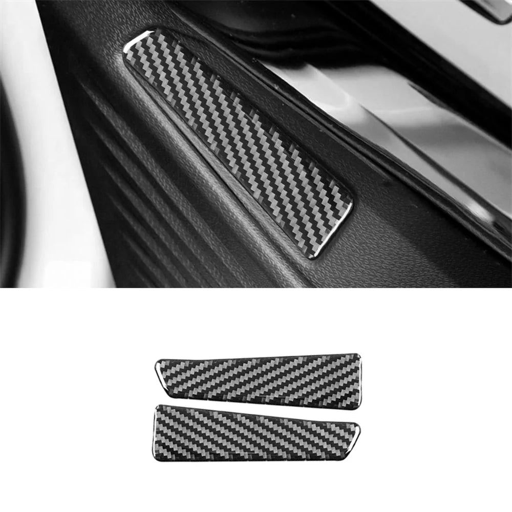 Carbon Fiber Front Door Interior Sticker For VW ID.4 2021+ - Evooor