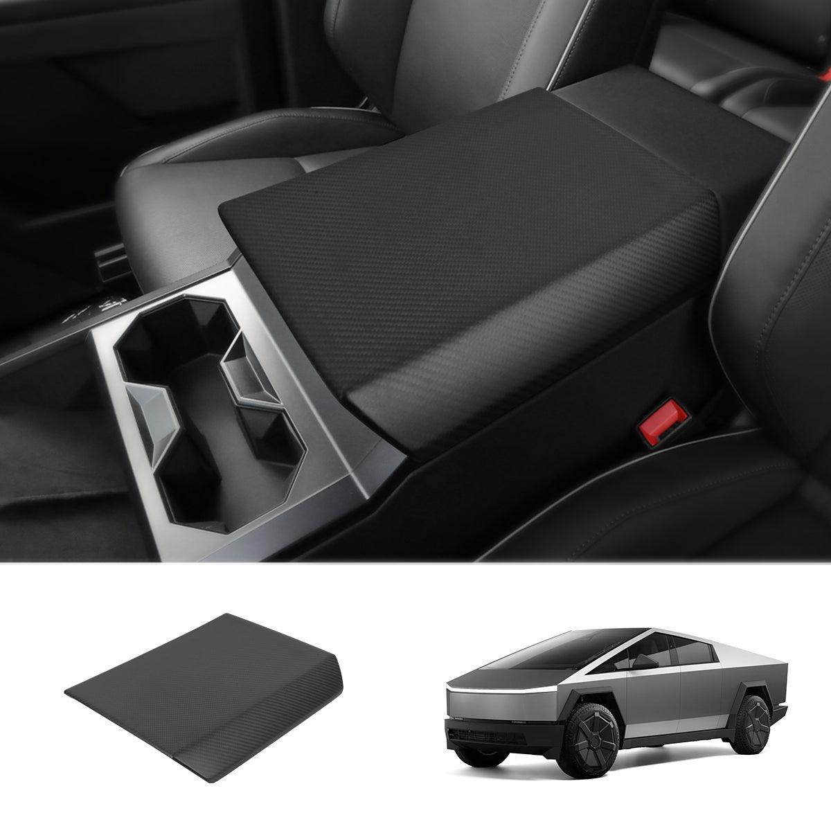 [Real Carbon Fiber] Center Console Armrest Cover for Cybertruck - Evooor