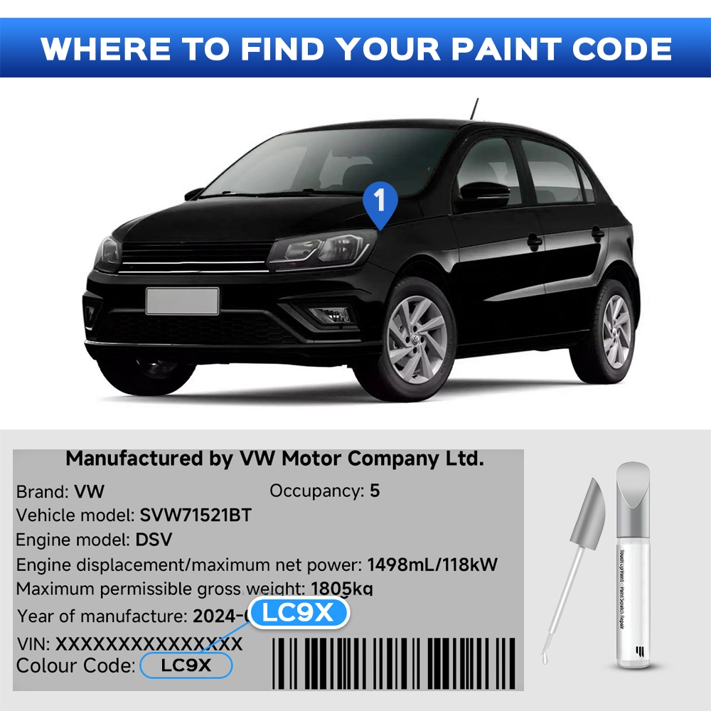 Car Body Touch Up Paint for VW ID.4 - Evooor