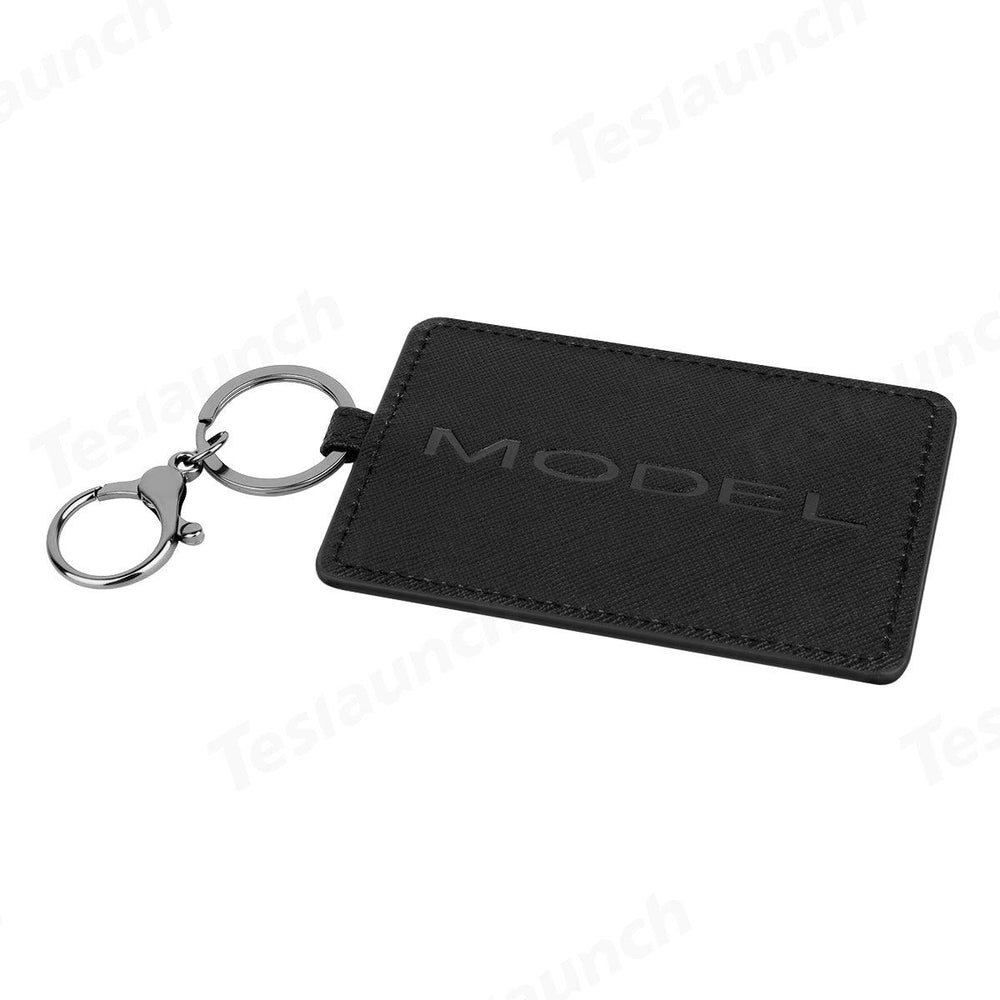 Genuine Leather Tesla Key Card Case with RFID Blocking - Evooor