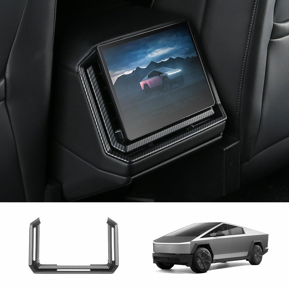 Carbon Fiber Style Rear Air Conditioning Vent Trim Cover for Tesla Cybertruck - Evooor