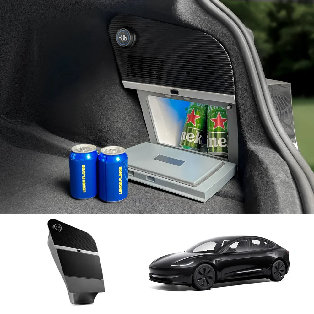 Highland 2024+ Tesla Model 3 10L Quiet Rear Trunk Mini Fridge – Compressor Cooling System - Evooor