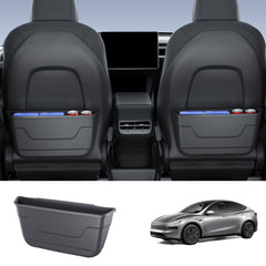 Tesla Model Y/M 3: Durable Rear Seat TPE Storage Organizer - Keep Your Car Neat and Tidy! - Evooor