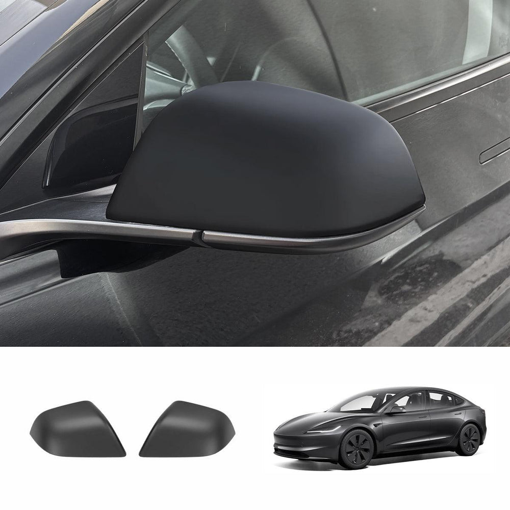 Side Mirror Cover Caps – Protective & Stylish Exterior Trim for Tesla 2024 Model 3 Highland - Evooor