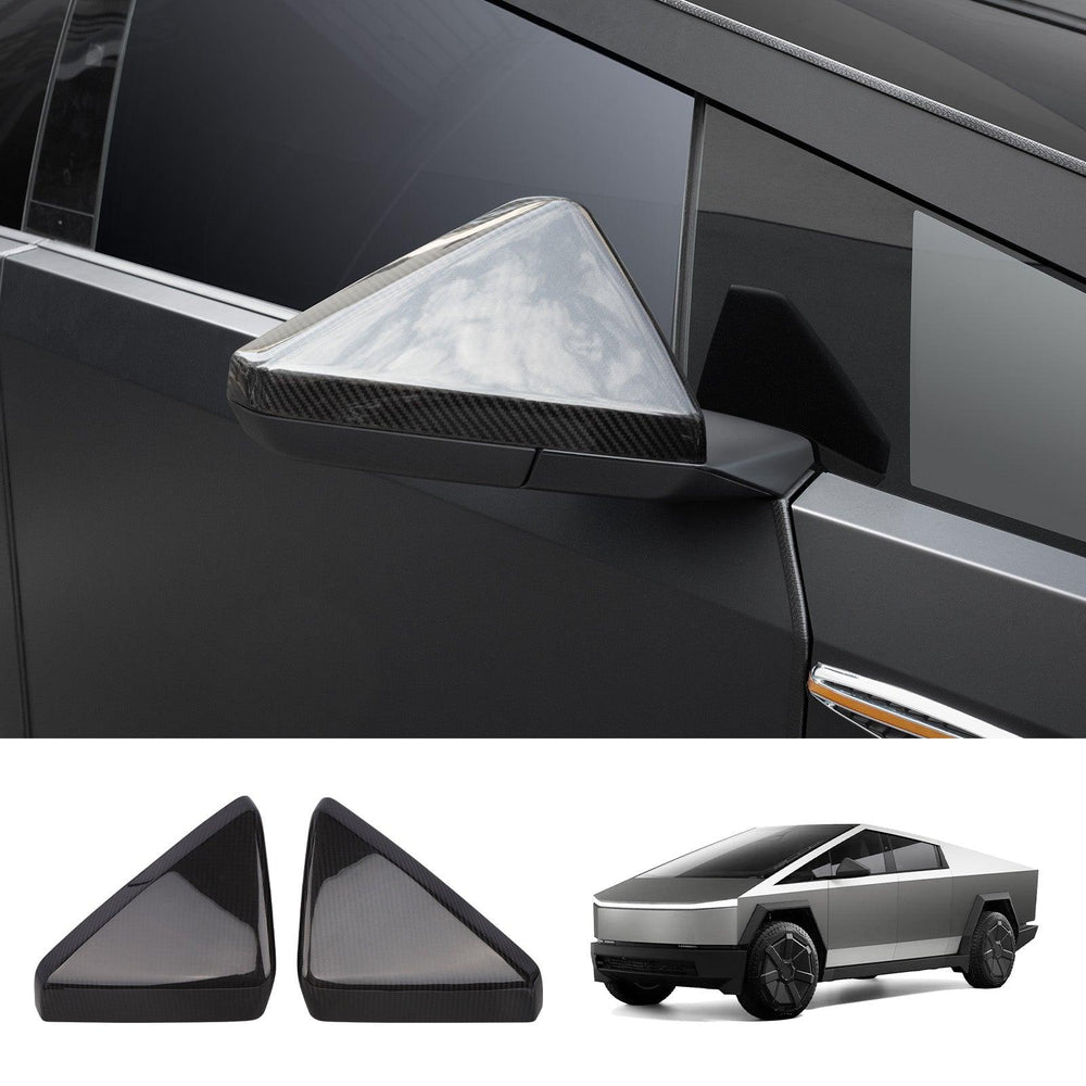 [Real Carbon Fiber] Rear View Mirror Covers (1 Pair) for Cybertruck - Evooor