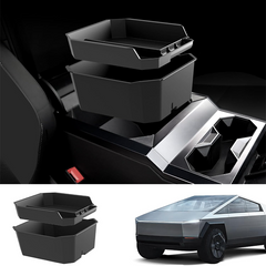 Double Layer Armrest Storage Box for Cybertruck