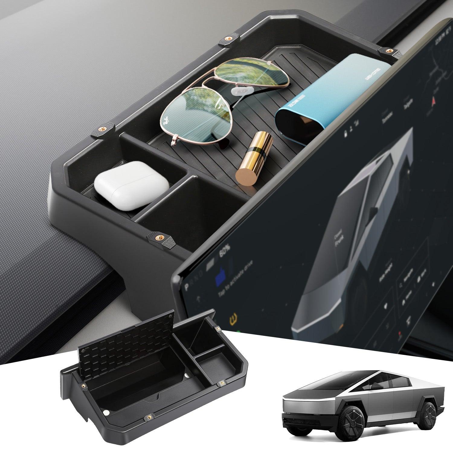 Console Backing Box Upgraded Center Console Behind Screen Storage Box for Cybertruck – Evooor