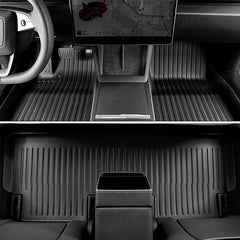 Tapis de sol 2024 model 3 Highland, TPE floqué à Double couche, tous temps, pour Tesla