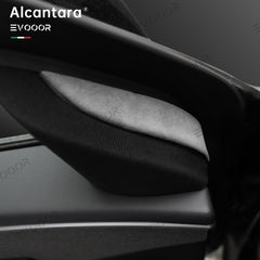 2024 <tc>Model</tc> 3 HighlandAlcantara Porte anteriori Triangolo Trim Cover 2 PZ Per Tesla