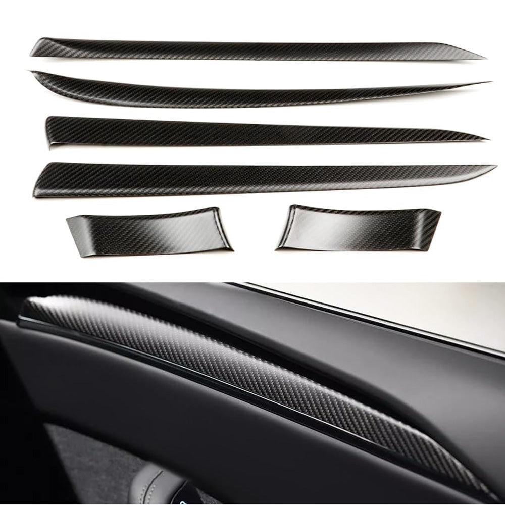 Premium Carbon Fiber Interior Door Panel Upgrade for Tesla Model S 2022 and Beyond - Evooor