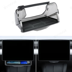 Model 3/Y Hidden Central Control Screen Lower Storage Box Tissue Storage for Tesla(Suitable for 2024 Model 3 Highland)