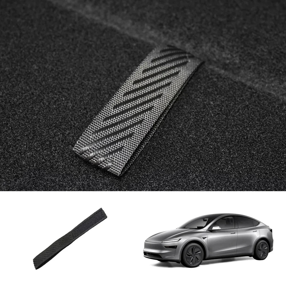 Premium Juniper Trunk Floor Panel Pull Strap Compatible with Tesla Model Y 2025+ - Enhanced Utility and Style - Evooor