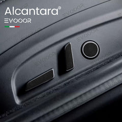 2024 <tc>Model</tc> 3 Etiqueta engomada del botón de ajuste del asiento Highland Alcantara para Tesla