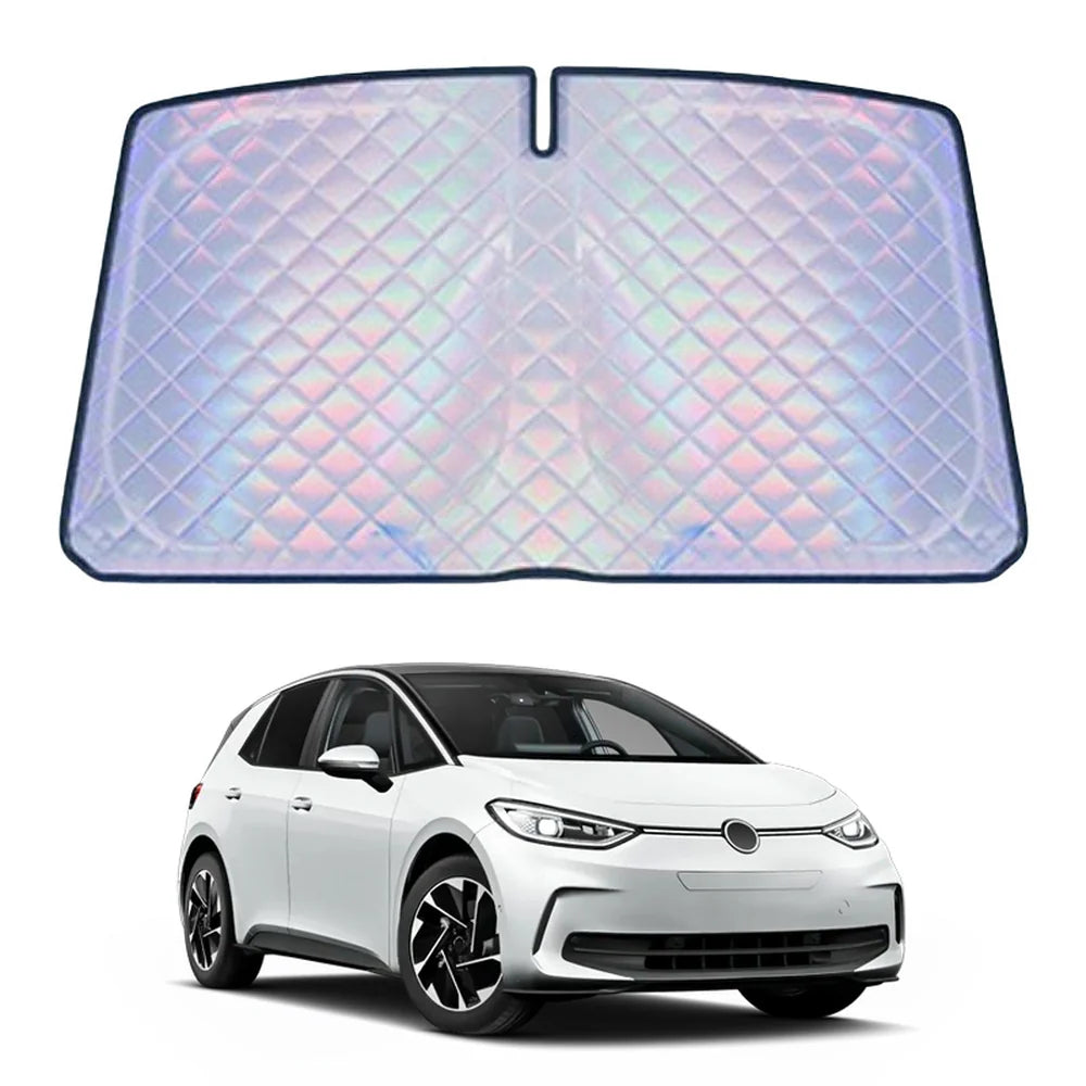 Aluminum Foil Front Window Windshield Sunshade Folding For VW ID.3 - Evooor