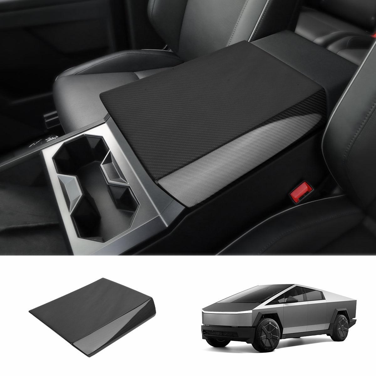 [Real Carbon Fiber] Center Console Armrest Cover for Cybertruck - Evooor
