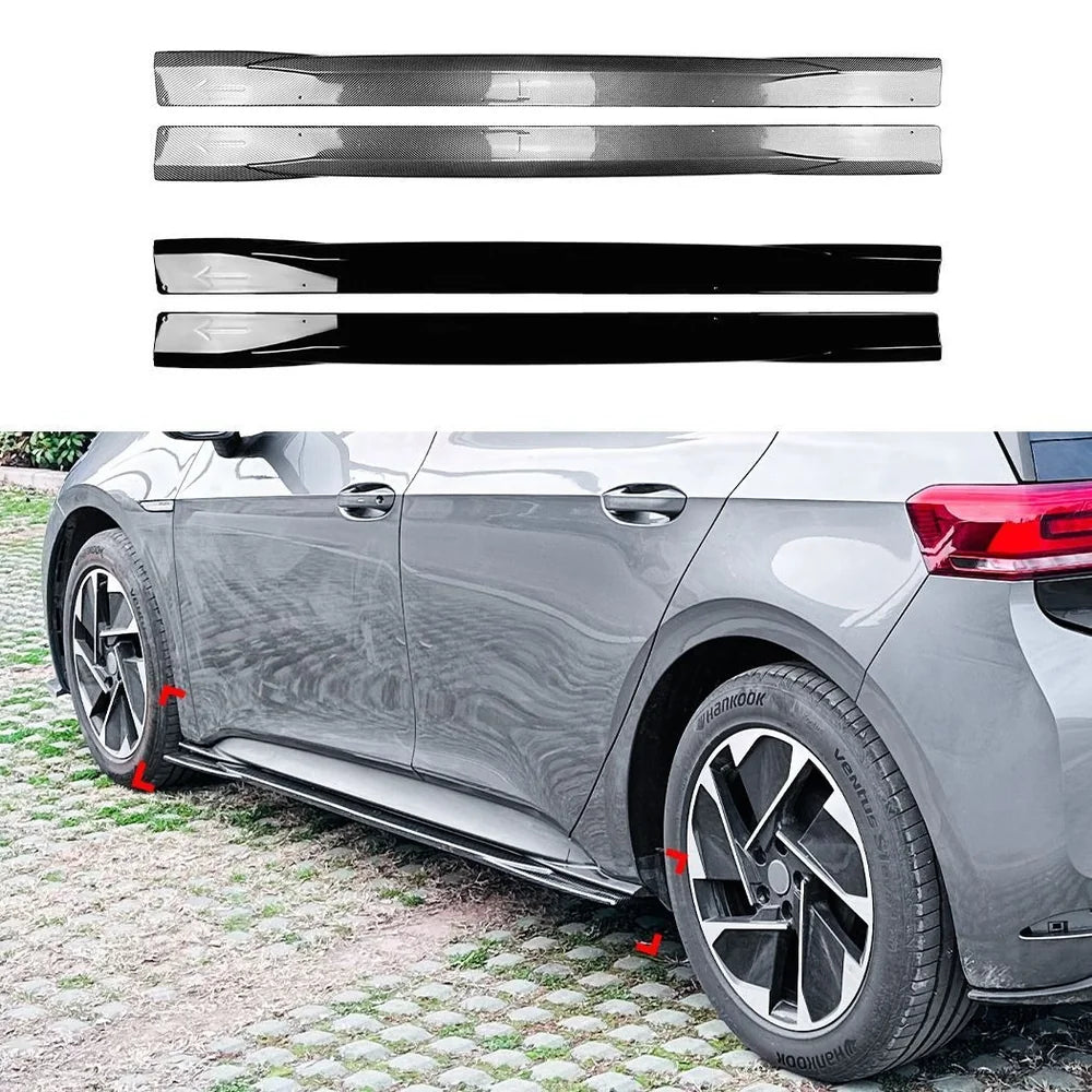 ABS Side Skirts Extension Spoiler For VW ID.3 2019+ - Evooor