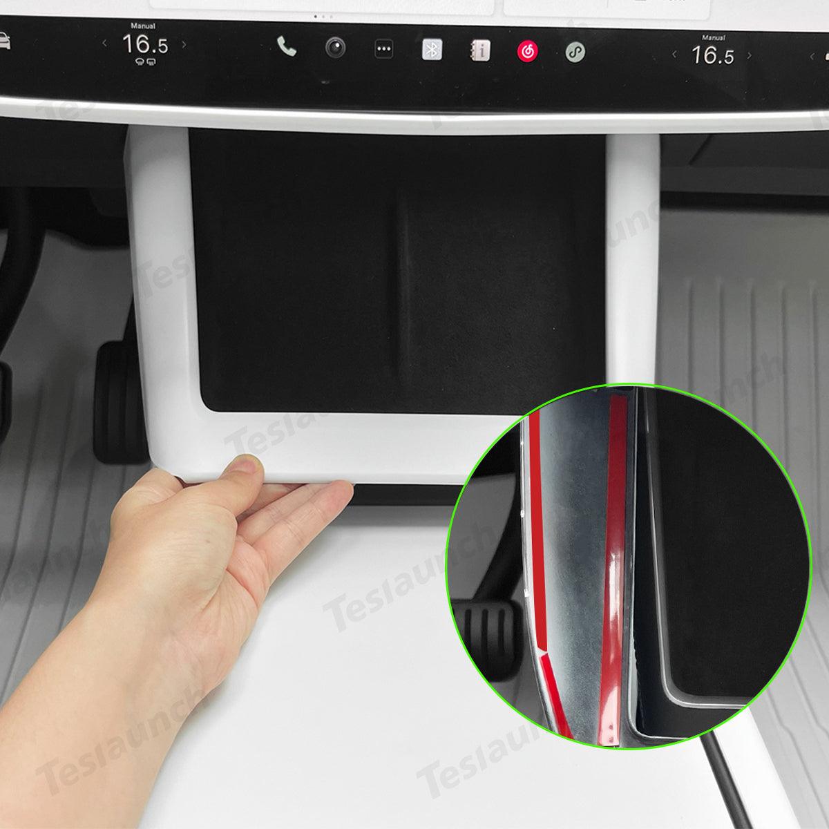 Tesla Model Y Wireless Charging Pad Trim with ABS Material - Juniper Green Finish for 2025+ Models - Evooor