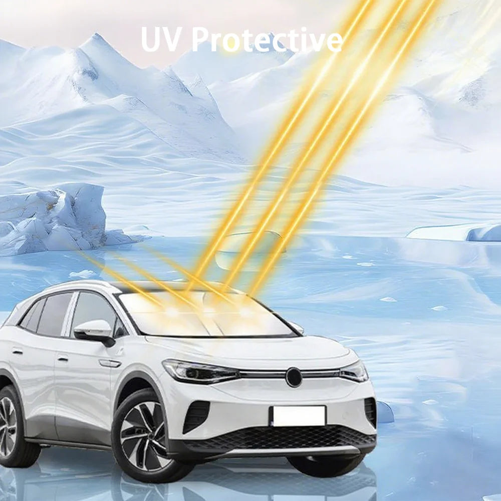 Foil Front Window Windshield Sunshade Folding For VW ID.4 2021-2025 - Evooor