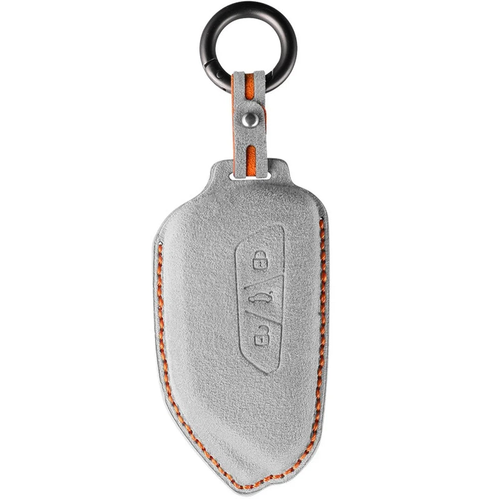 Alcantara Car Remote Key Case Cover For VW ID.3 2025 - Evooor