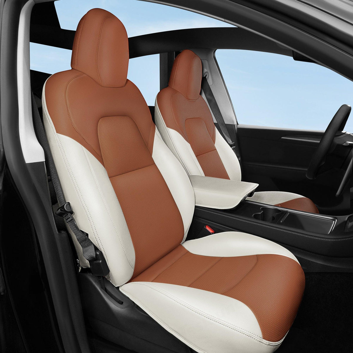 Luxury Highland Seat Cover for 2024+ Tesla Model 3 - Complete Protection and Style! - Evooor