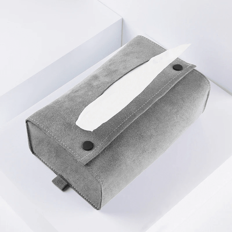 Model 3/Y/X/S Alcantara Tissue Box for Tesla - Evooor