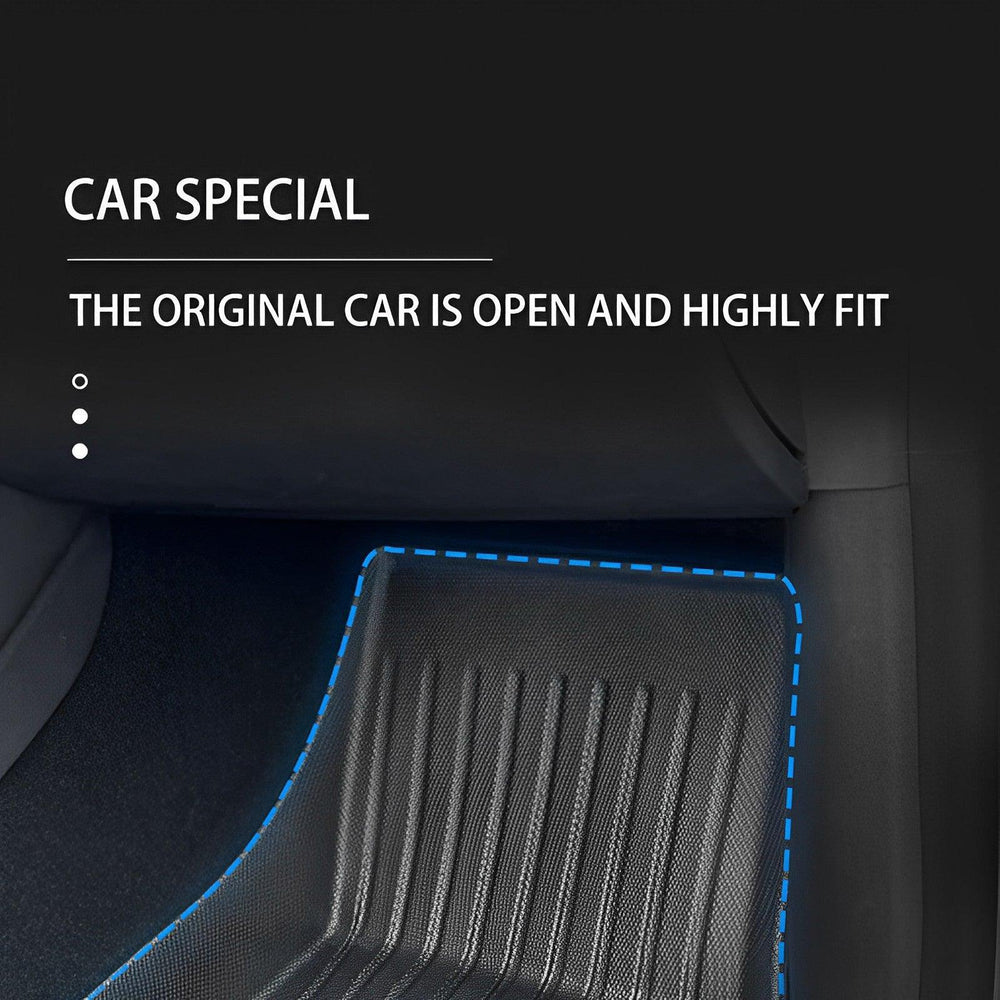 Tesla Model Y All-Weather Floor Mats Full Set Trunk Mat Cargo Mat Frunk Cargo Liner (2020-2023) - Evooor