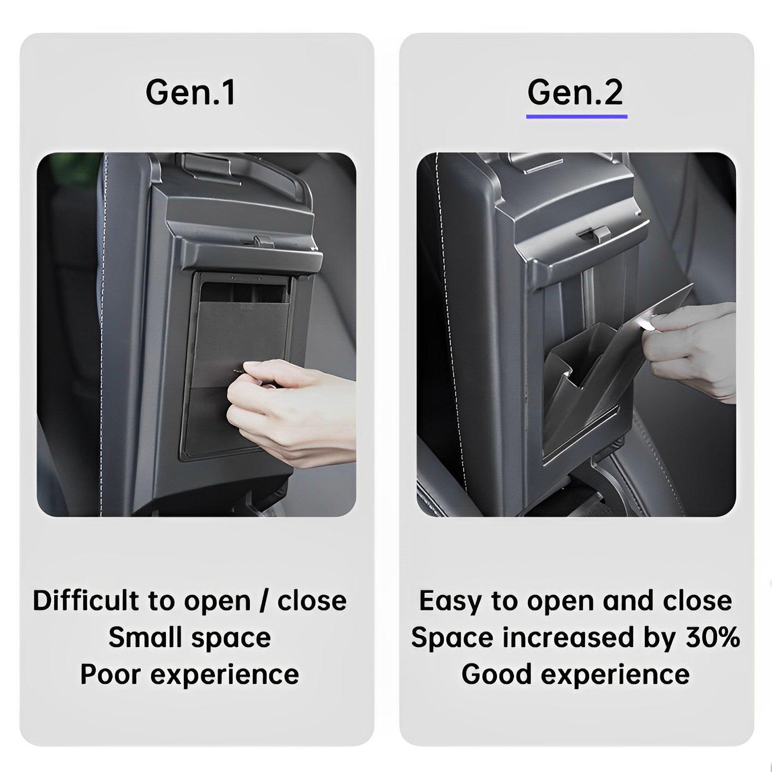 Tesla Model 3 / Y Armrest Hidden Storage Box Center Console Organizer (2017-2023) - Evooor