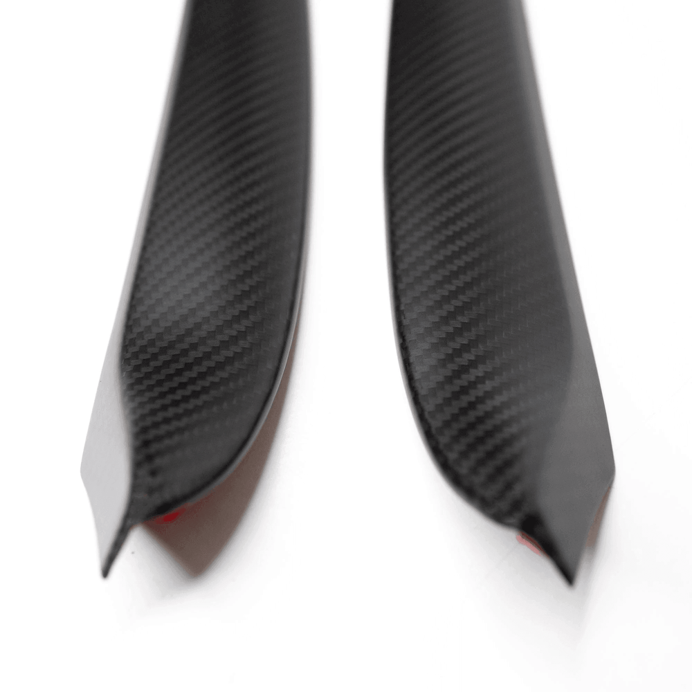 Model 3 [Real Carbon Fiber] Door Trim Cover, Front Door Trim Panel Caps For Tesla (2021-2023) - Evooor
