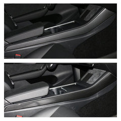 Model 3/Y Center Console Side Panel Caps, Decoration Wrap Cover (Carbon Fiber Pattern ABS) (Gen. 2)  for Tesla(2021-2023)