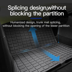 Tesla Model Y Front Trunk Mat Frunk Cargo Liner - 3D Lamination Cutting (2020-2023) - EVOOOR
