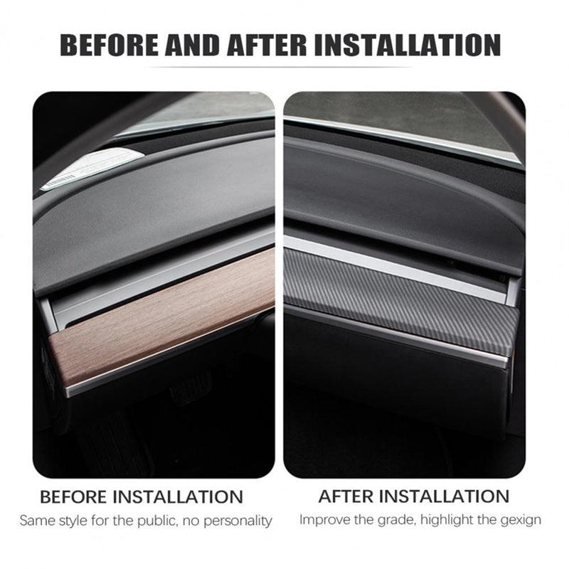 Model 3/Y Dashboard Center Console Scratch Resistant Protector- Sticker Scratch Resistant Side Edge Protector For Tesla(2017-2023) - Evooor