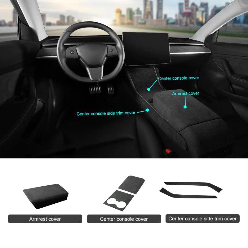 Model 3/Y Alcantara Accessories for Tesla - Evooor