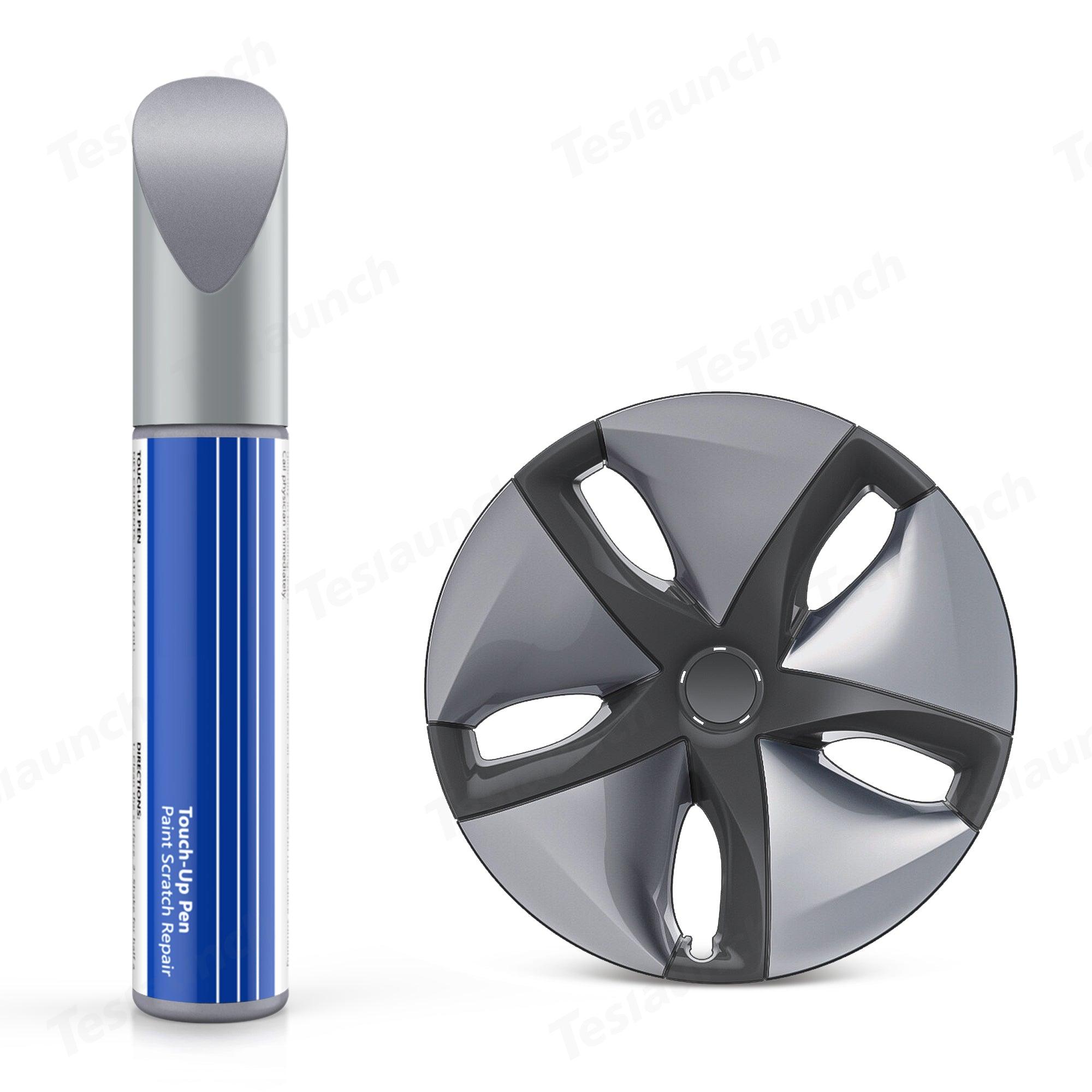 Touch Up Paint Kit for Tesla Model 3 Wheel Rims – Includes Cover for Gemini, Aero, and Photon Wheels - Evooor