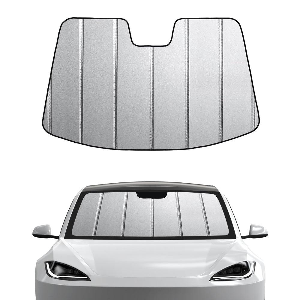 Model3/Y Thickened Windshield Sunshade Visor SunShade Protector Compatible Custom-fit For Tesla(2020-2023) - Evooor
