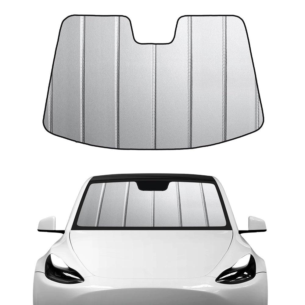 Model3/Y Thickened Windshield Sunshade Visor SunShade Protector Compatible Custom-fit For Tesla(2020-2023) - Evooor