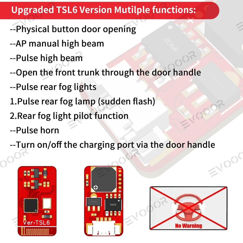 Tesla Autopilot Anti-Nag Module Nag Elimination TSL6 Upgraded Version for Model 3(2019-2023) Model Y (2020-2025) - Evooor