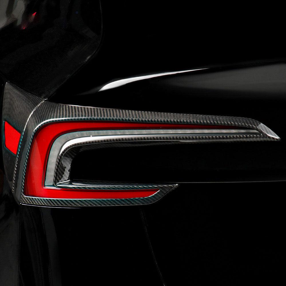 [Real Carbon Fiber] 2024 Tesla Model 3 Highland Real carbon fiber tail light frame (2 pcs) - Evooor