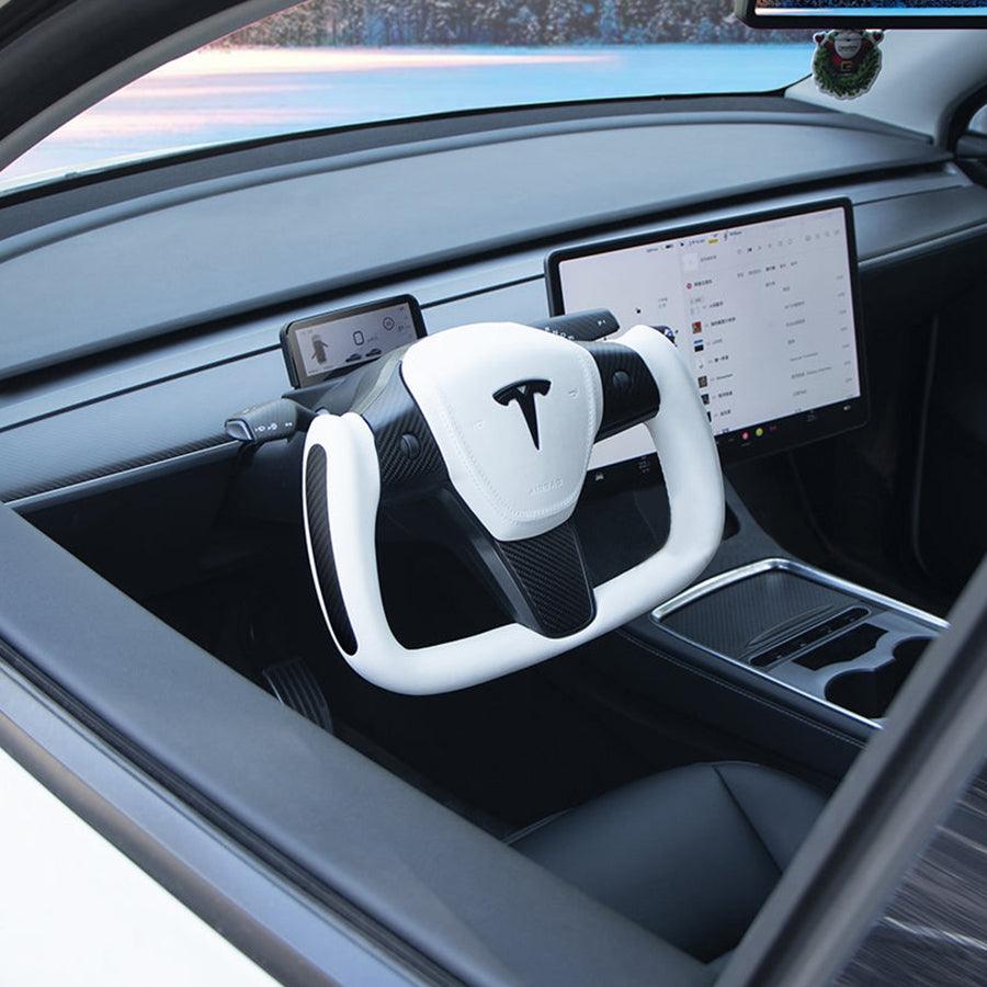 Tesla Model 3/Y Yoke Style Carbon Fiber Steering Wheel - Evooor