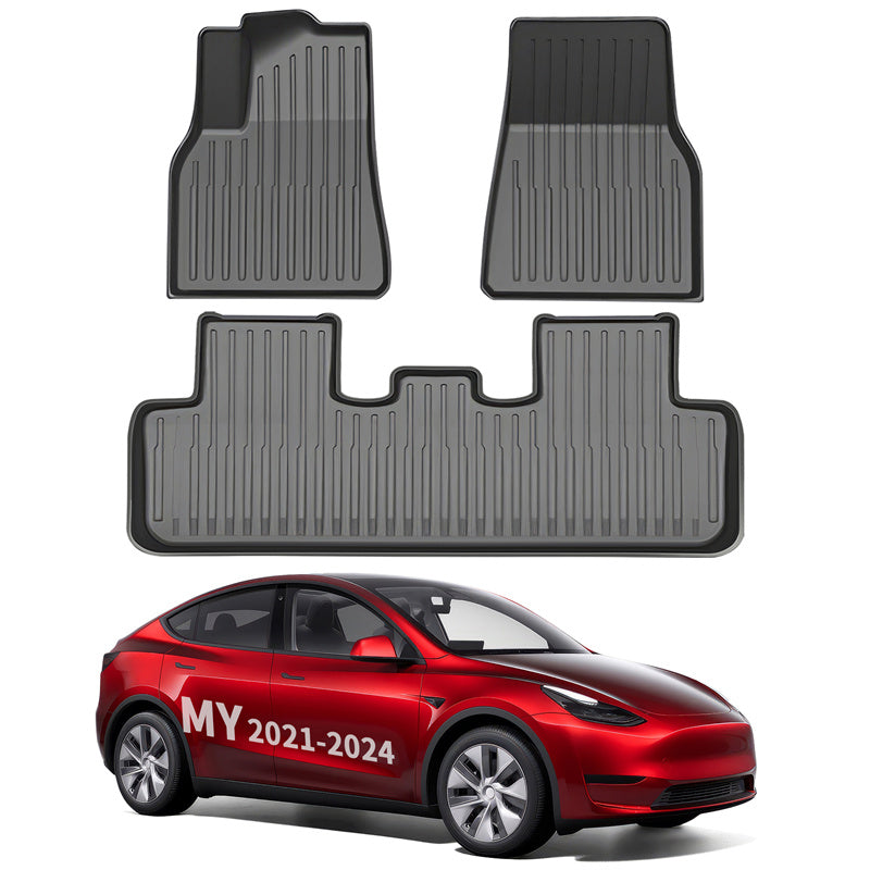 Model Y All Weather TPE Interior Floor Mats Cargo Liners Set for Tesla(2021-2024)