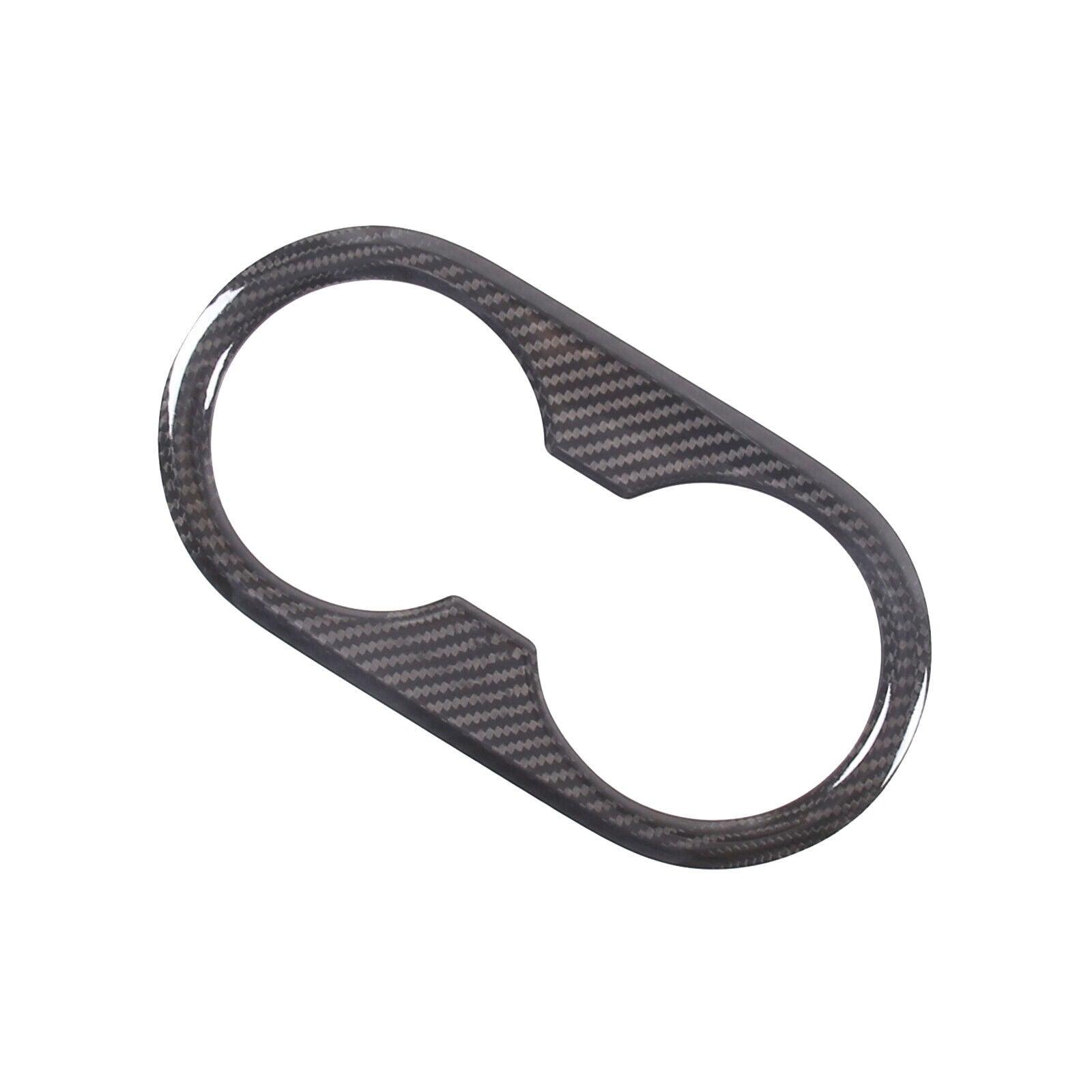 Model 3 Real Carbon Fiber Backseat Cup Holders Cover for Tesla(2017-2023) - Evooor