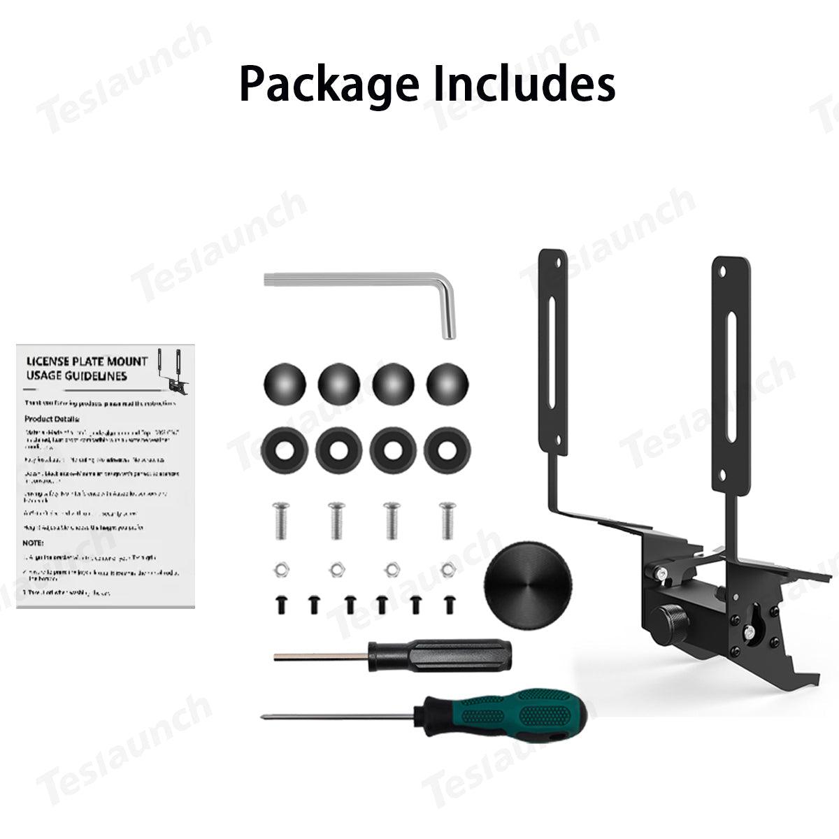 Drill-free Anti-theft US Standard License Plate Frame for Tesla Model Y Juniper 2025+ - Evooor