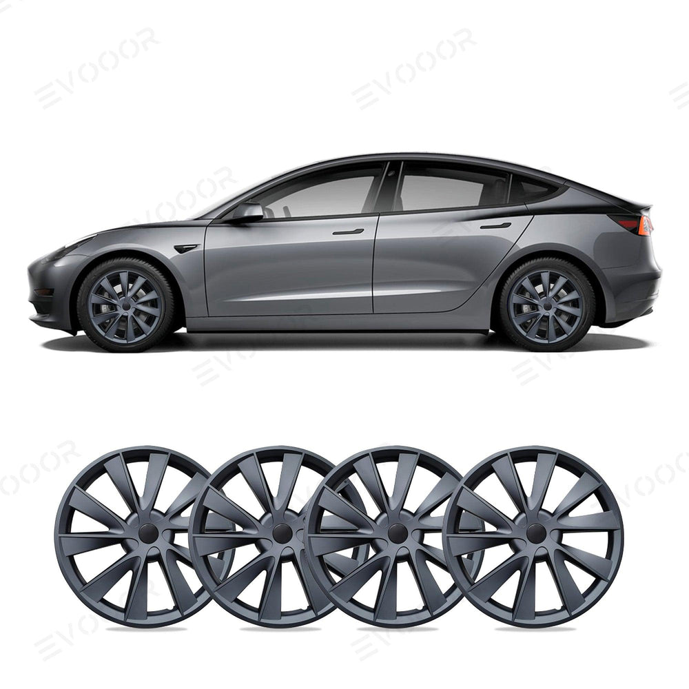 Model 3 18'' Aero Wheels Cover Hubcaps Replacement 4PCS for Tesla (2017-2023) - Evooor